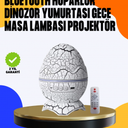 Mey İthalat® Yüksek Çözünürlüklü LED Galaksi Projektör + 19 Sesli Uyku Makinesi