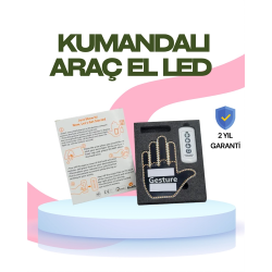 Mey İthalat® Yüksek Görünürlüklü Otomobil Jest Işığı – 3 Modlu LED Arka Cam Aksesuarı, Pratik ve Eğlenceli