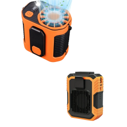 Mey İthalat® Yüksek Hızlı Mini Klima Fan – 11 m/s Rüzgar Gücü, 100 Hız Ayarı