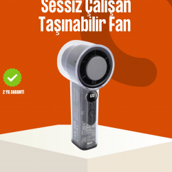 Mey İthalat® Yüksek Hızlı Şarjlı Fan | Kamp, Ofis ve Açık Hava İçin İdeal