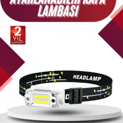 Mey İthalat® Yüksek Işıklı Şarjlı ve Sensörlü LED Kafa Lambası Kamp Lambası