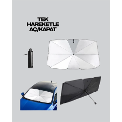 Mey İthalat® Yüksek Kaliteli Cam Elyaf İskeletli Araba Şemsiyesi – Tüm Araçlara Uygun
