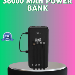 Mey İthalat® Yüksek Kapasite Taşınabilir Şarj Aleti Çoklu Kablo Çıkışlı