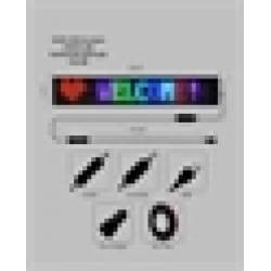 Mey İthalat® Yüksek Parlaklık Ayarlı RGB LED Ekran Kayan Yazı ve Grafik Destekli Esnek Panel