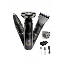 Mey İthalat® Yüksek Performanslı 3 Başlıklı Profesyonel Şarjlı Islak ve Kuru Kullanıma Uygun