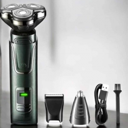 Mey İthalat® Yüksek Performanslı 3 Başlıklı Profesyonel Tıraş Makinesi