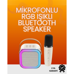 Mey İthalat® Yüksek Performanslı Kablosuz Karaoke Hoparlör