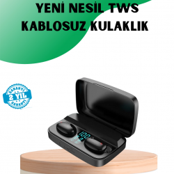 Mey İthalat® Yüksek Ses Kaliteli A10s TWS Bluetooth 5.0 Kablosuz Kulaklık