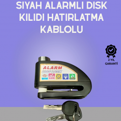 Mey İthalat® Yüksek Sesli 110dB Çelik Disk Kilidi Su Geçirmez