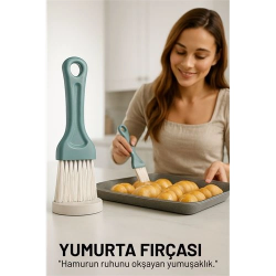 Mey İthalat® Yumurta Fırçası 14 CM Mutfak Yağlama Sos Sürme Fırçası Pasta Hamur Fırçası