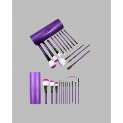 Mey İthalat® Yumuşak Fiber Kıllardan Oluşan 12'li Makyaj Fırçası Seti Göz Farı Allık ve Kontür İçin