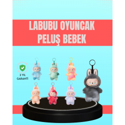 Mey İthalat® Yumuşak Kumaşlı 20 cm Labubu Peluş – 3 Yaş Üzeri Uygun