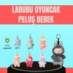 Mey İthalat® Yumuşak Kumaşlı 20 cm Labubu Peluş – 3 Yaş Üzeri Uygun