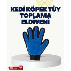Mey İthalat® Yumuşak Silikonlu Kedi ve Köpek Tüy Toplama Eldiveni – Masaj Etkili Tüy Dökülme Önleyici