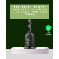 Mey İthalat® Yüz Takipli 360° Akıllı Gimbal Telefon ve Aksiyon Kamera Uyumlu