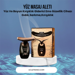 Mey İthalat® Yüz ve Boyun Masaj Aleti – Yunus Tasarım, Kırışık Görünümü Giderici