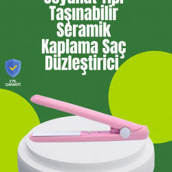 Mey İthalat® Yüzer Plakalı Kompakt Bukle Maşası – Elastik Tutuculu, Saç Dostu Profesyonel Tasarım