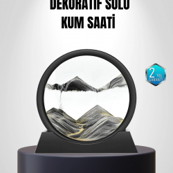 Mey İthalat® Zarif Cam Kum Saati – Ofis, Ev ve Raf Dekoru için Estetik Tasarım