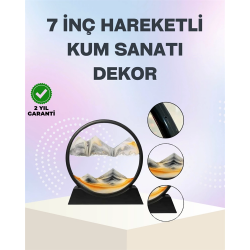 Mey İthalat® Zihin Açıcı Kum Manzarası – 3D Dinamik Kum Tablosu, Dekoratif, Dönüştükçe Yenilenen Sakinleştirici Sanat Eseri