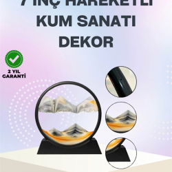 Mey İthalat® Zihin Açıcı Kum Manzarası – 3D Dinamik Kum Tablosu, Dekoratif, Dönüştükçe Yenilenen Sakinleştirici Sanat Eseri