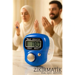 Mey İthalat® Zikirmatik Dijital Parmak Sayacı Sıfırlanabilir 5 Haneli LCD Ekran