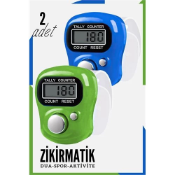 Mey İthalat® Zikirmatik Dijital Parmak Sayacı Sıfırlanabilir 5 Haneli LCD Ekran 2 ADET