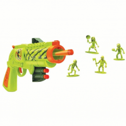 Mey İthalat® Zombie Hunter 9 Mermili Sünger Dart Atan Silah 31 cm