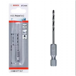 Mey İthalat® Bosch Pointteq Altıgen Şaftlı Hss Matkap Ucu 2 mm