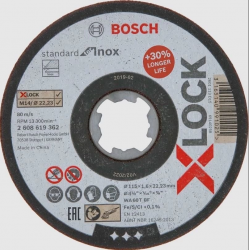 Mey İthalat® Bosch Xlock İnox Kesici 115X1X22,23 mm