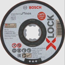 Mey İthalat® Bosch Xlock İnox Kesici 115X1X22,23 mm
