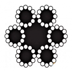 Mey İthalat® Çelik Halat 6 mm 10 Metre (6X12+7 K.ÖZ)