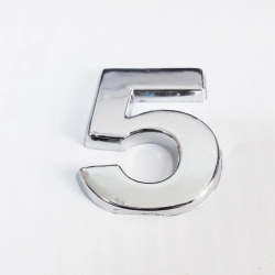 Mey İthalat® Cemax 5 Rakamı 3,75 cm Krom Yapışkanlı