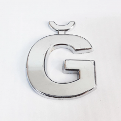 Mey İthalat® Cemax Ğ Harfi  3,75 cm Krom Yapışkanlı