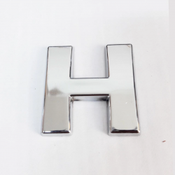 Mey İthalat® Cemax H Harfi  3,75 cm Krom Yapışkanlı