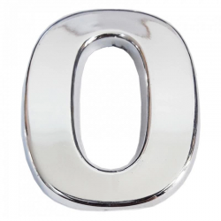 Mey İthalat® Cemax Krom Yapışkanlı 0 Rakamı 5 cm