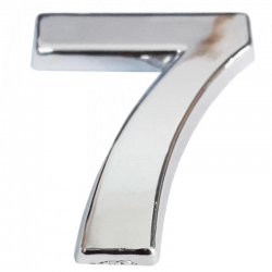 Mey İthalat® Cemax Krom Yapışkanlı 7 Rakamı 5 cm