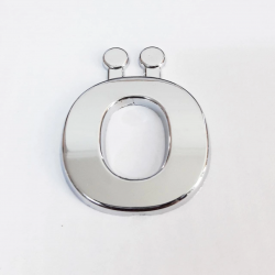 Mey İthalat® Cemax Ö Harfi  3,75 cm Krom Yapışkanlı