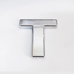 Mey İthalat® Cemax T Harfi  3,75 cm Krom Yapışkanlı