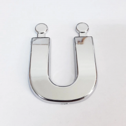 Mey İthalat® Cemax Ü Harfi  3,75 cm Krom Yapışkanlı