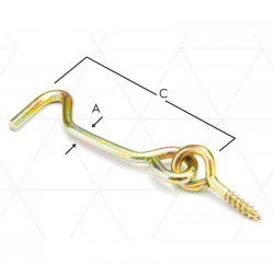 Mey İthalat® Çengelli Askı 40 No ( 5 Adet )