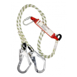 Mey İthalat® Çift Bacaklı Şok Emicili Lanyard Büyük Kancalı