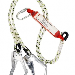 Mey İthalat® Çift Bacaklı Şok Emicili Lanyard Büyük Kancalı