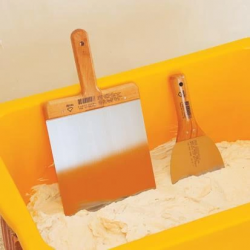 Mey İthalat® Dekor 004 Macun Ispatulası 10 cm Ahaşap Saplı