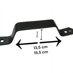 Mey İthalat® Demir Doğrama Kulp Siyah Kaplama