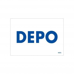Mey İthalat® Depo Uyarı Levhası 17,5x25 KOD:1673