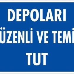 Mey İthalat® Depolama Uyarı Levhası 25x35 KOD:607