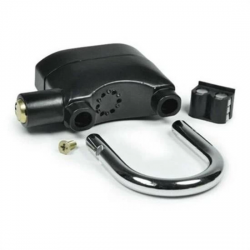 Mey İthalat® Desibel Siyah Alarmlı Çok Fonksiyonlu Ekstra Güvenlikli Kare Asma Dolap Kilidi