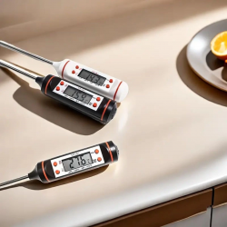 Mey İthalat® Dijital Gıda Termometresi Süt,Et,Yoğurt Mayalama,Mama Derecesi Ölçer Gıda Termometresi