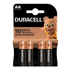 Mey İthalat® Duracell Alkalin Pil AA 4'' lü Paket