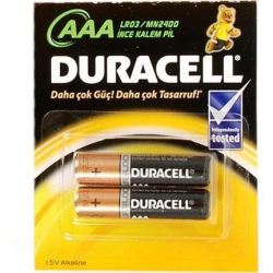 Mey İthalat® Duracell Alkalin Pil AAA 2'' li Paket